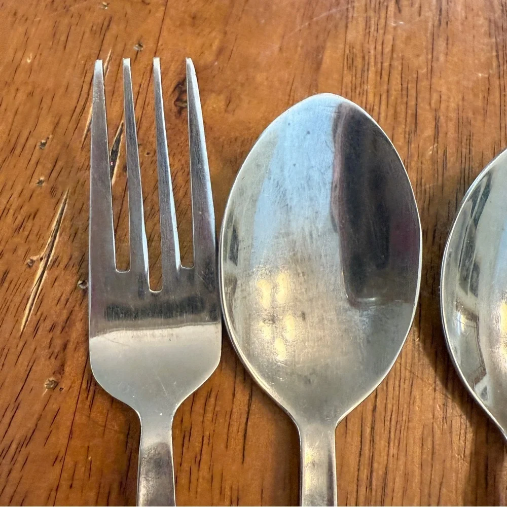 Cambridge Stainless Steel Flatware Replacement Pcs 2 Spoons 1 Fork 1 Salad‎ Fork